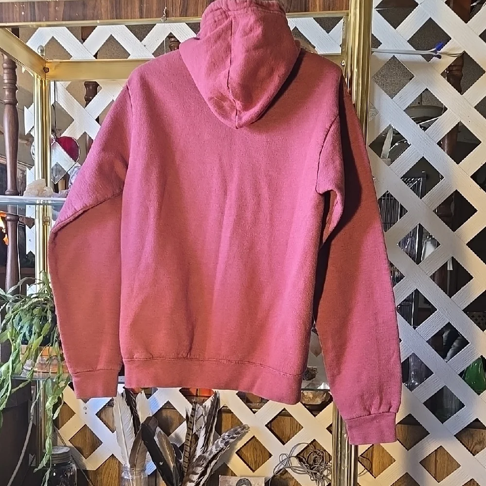 Ladies Fruit of the Loom Pink Zip-Up Hoodie Size Small-FC - Picture 3 of 4